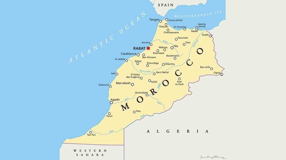 Profil Negara Maroko: Peta, Letak Benua, dan Agama Mayoritas