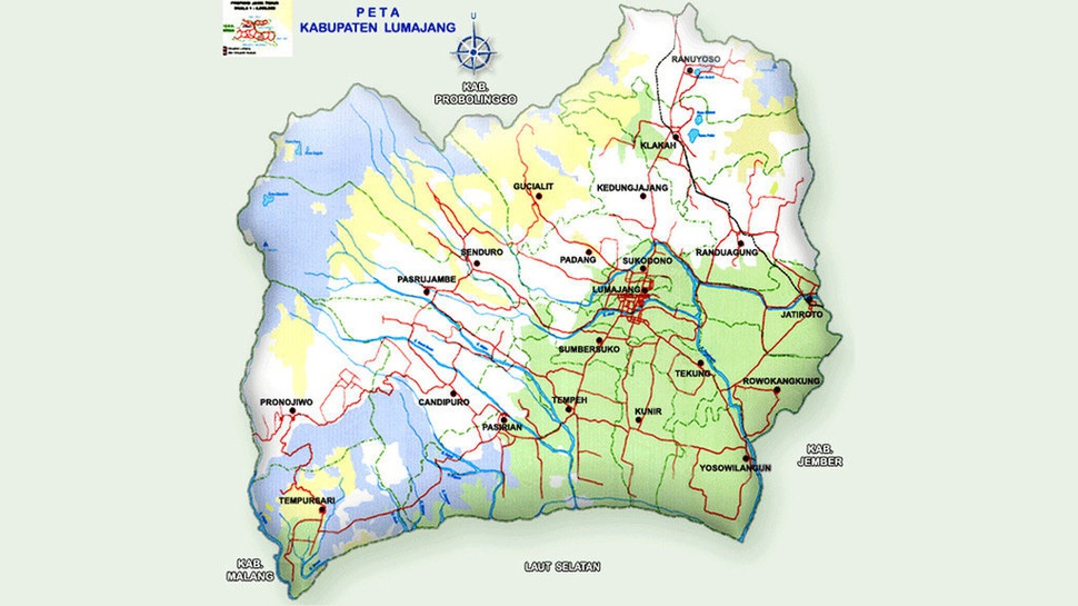 Profil Kabupaten Lumajang: Letak Geografis, Kondisi Alam, & Peta