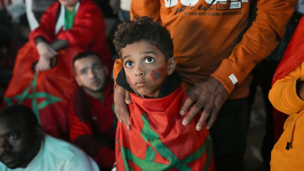 Kesedihan Suporter Maroko