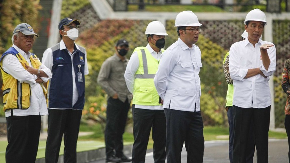 Resmikan Bendungan Sadawarna, Jokowi Minta Produksi Padi Naik