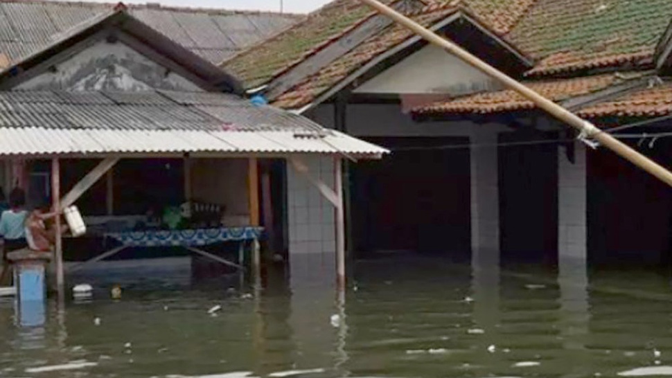 Banjir Rob Melanda Dua Desa di Pesisir Utara Subang Jabar