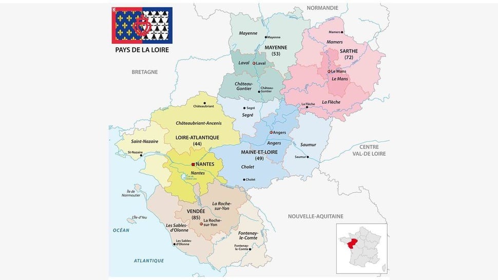 Profil Negara Prancis: Pemerintahan, Batas Wilayah, Peta & Agama