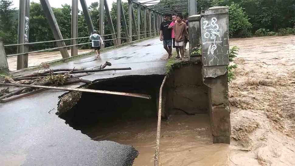 Empat Jembatan di Kupang NTT Rusak Diterjang Banjir Bandang