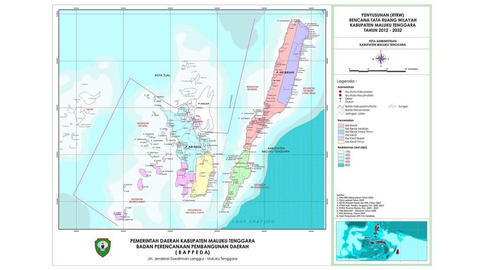 Profil Kabupaten Maluku Tenggara: Sejarah, Geografis, dan Peta