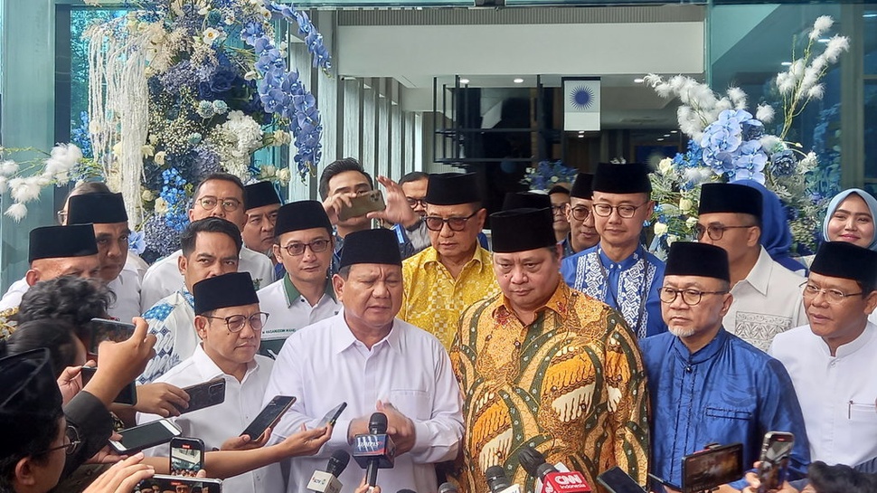 Airlangga Ungkap Kans jadi Cawapres Prabowo di Koalisi Besar