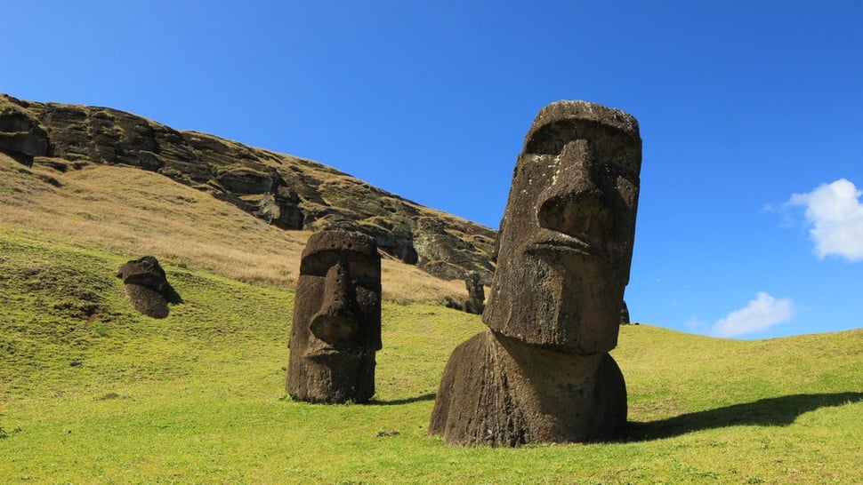 Fakta Patung Moai di Pulau Paskah yang Jadi Emoji Populer Gen-Z