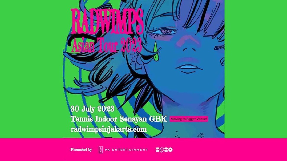 Harga Tiket RADWIMPS Jakarta 2023, Venue Baru & Link Beli