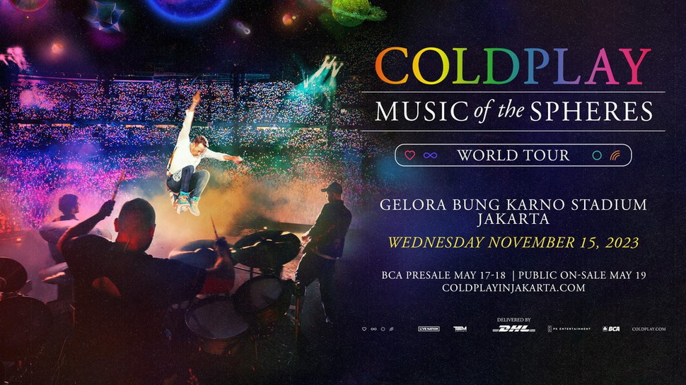 Link Tiket Coldplay Jakarta 2023 dan Cara Beli Tiket Presale BCA