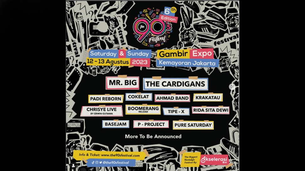 Tiket The 90s Festival 2023 Masih Ada, Jadwal & Line Up Lengkap