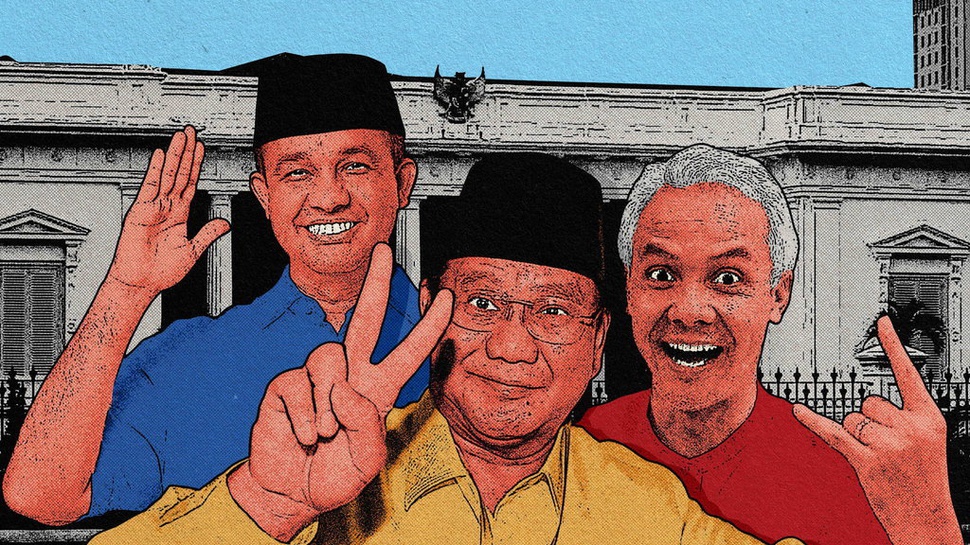 Survei Indikator: Elektabilitas Prabowo & Ganjar Bersaing Ketat