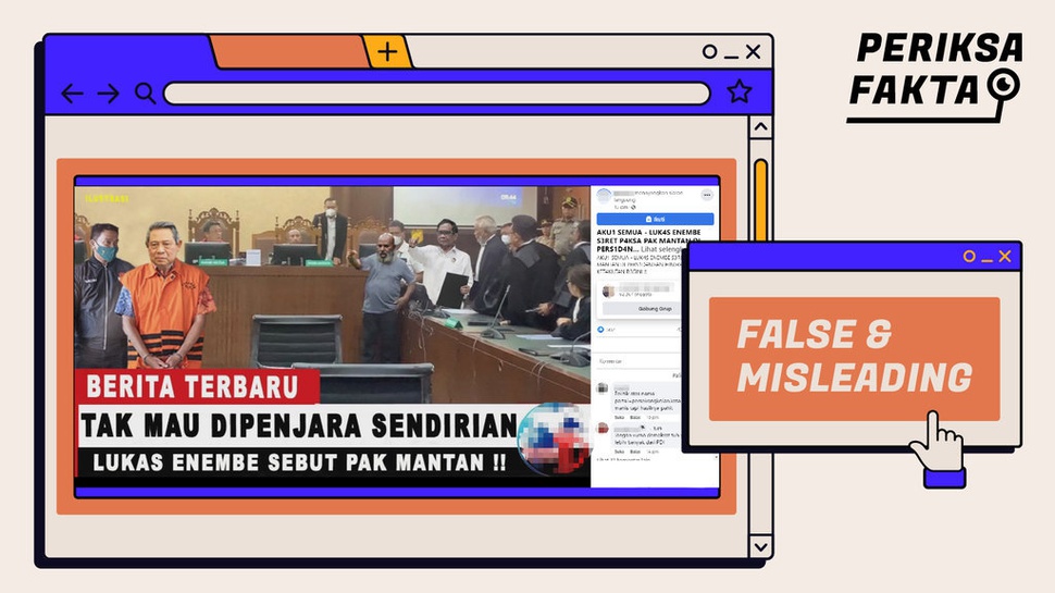 Tidak Benar Lukas Enembe Sebut Nama SBY di Persidangan