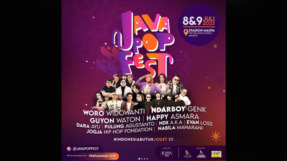 Link Beli Tiket Java Pop Festival 2023, Info Harga, Cara Pesan