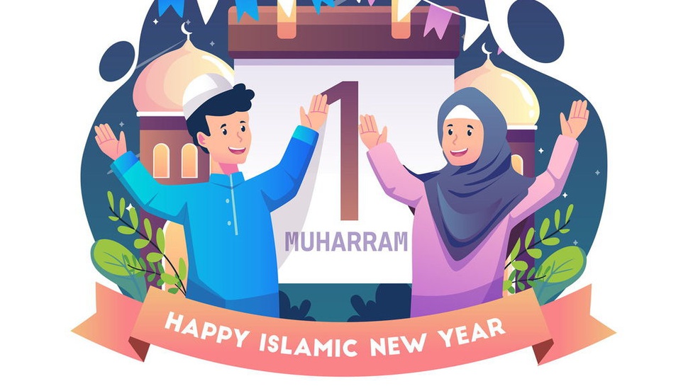 Cara Membuat Kartu Ucapan Tahun Baru Islam 1 Muharam 1445 H