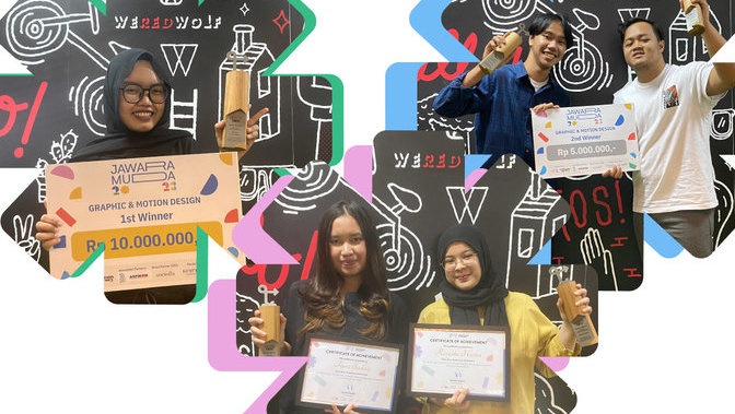 Jawara Muda Rayakan Kemenangan Top Creative Minds Indonesia
