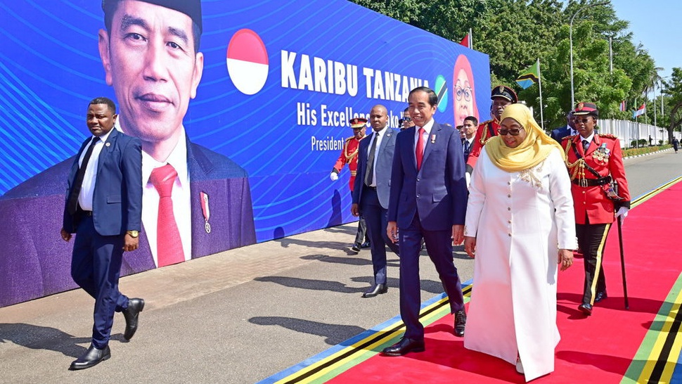 Jokowi Temui Presiden Tanzania Bahas Perdagangan dan Investasi