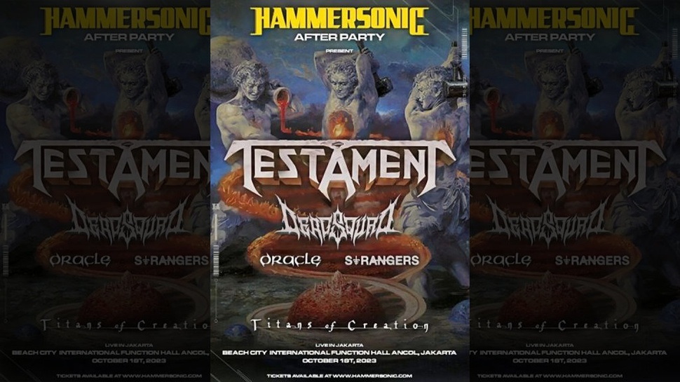 Link Tiket Konser Testament Hammersonic After Party & Harganya