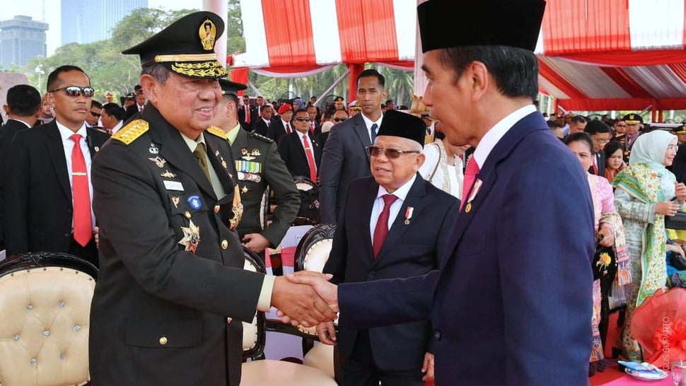 SBY Puji Modernisasi Alutsista ala Jokowi di Acara HUT TNI
