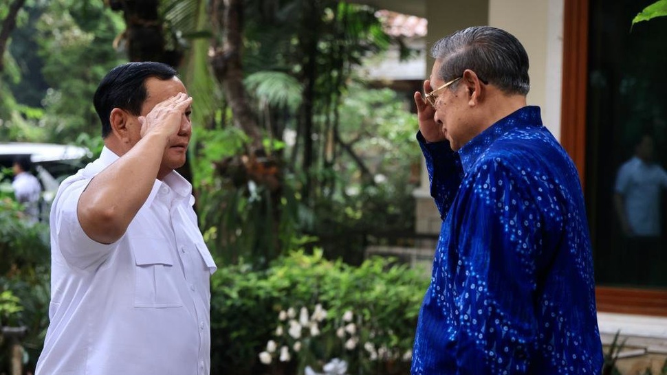 Prabowo Subianto Minta Doa Restu dari SBY Sebelum Daftar ke KPU