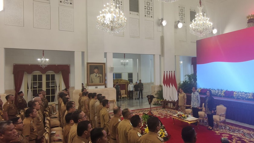 Jokowi Kumpulkan 197 Pj Kepala Daerah di Istana