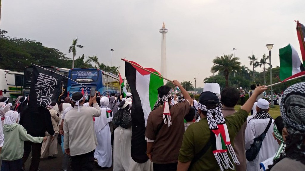Menko PMK Muhadjir di Monas: Kita Dukung Palestina Merdeka