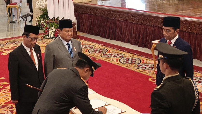 Jokowi Lantik Jenderal Agus Subiyanto Jadi Panglima TNI
