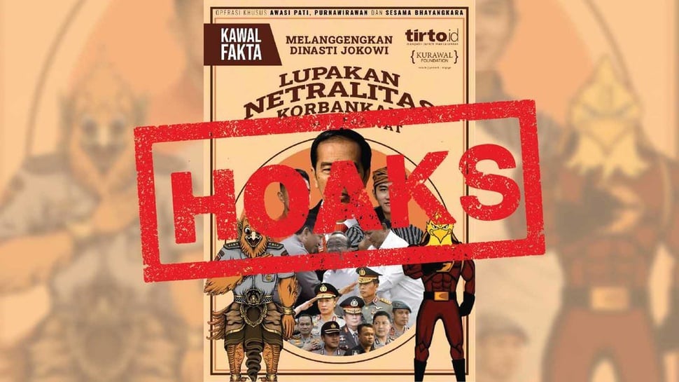 Hoaks E-Book Dinasti Jokowi Catut Nama Tirto dan Kurawal
