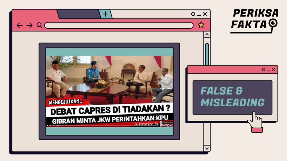 Gibran Minta Presiden Jokowi Tiadakan Debat Capres, Hoaks/Fakta?
