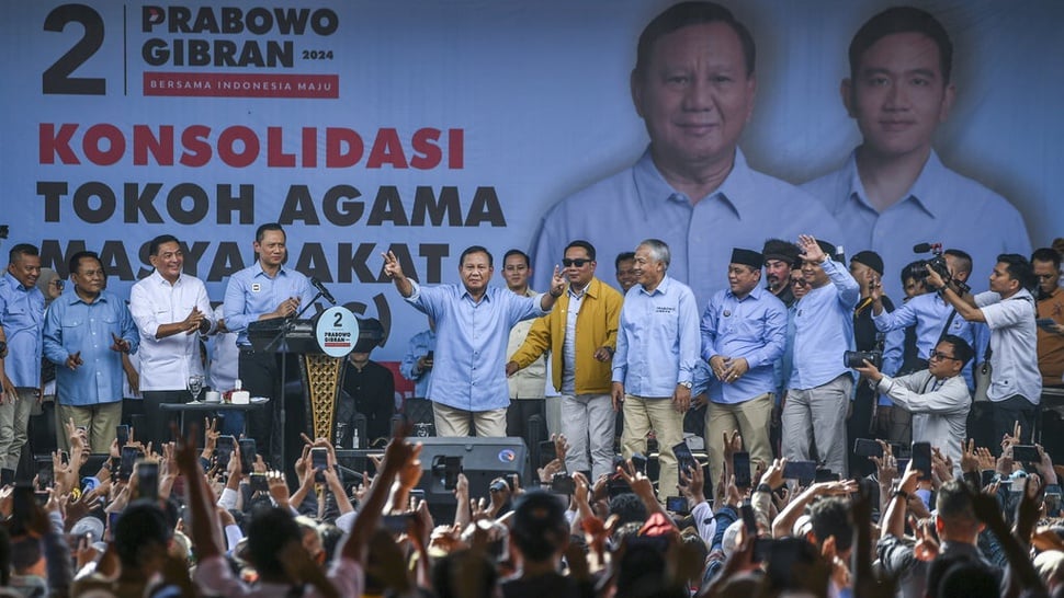 Hari ke-7 Kampanye: Prabowo Pilih Kerja, Gibran ke Tangerang