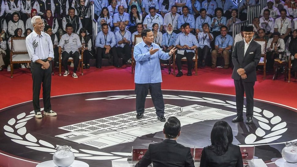 Kata-Kata Penutup Anies, Prabowo, & Ganjar di Debat Capres 2024