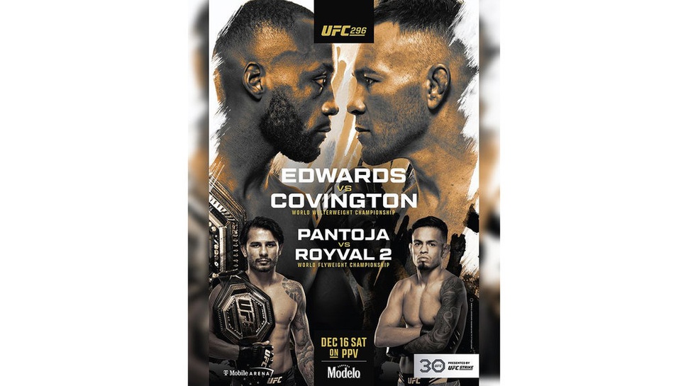Jadwal UFC 296 Edwards vs Covington Live Streaming Mola TV