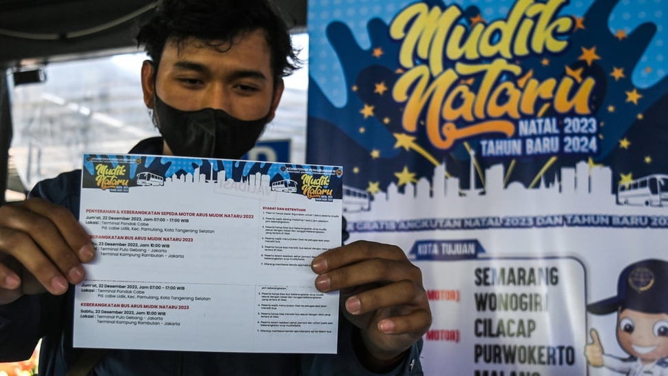 Cara Daftar Mudik Gratis Nataru 2024 dari Kemenhub