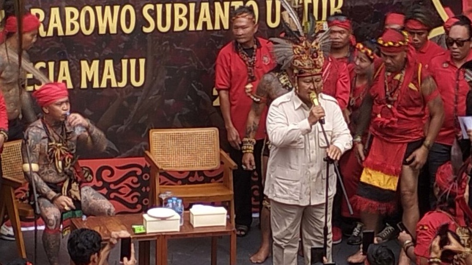 Prabowo Berjanji Akan Memperbaiki Kualitas Pendidikan Suku Dayak