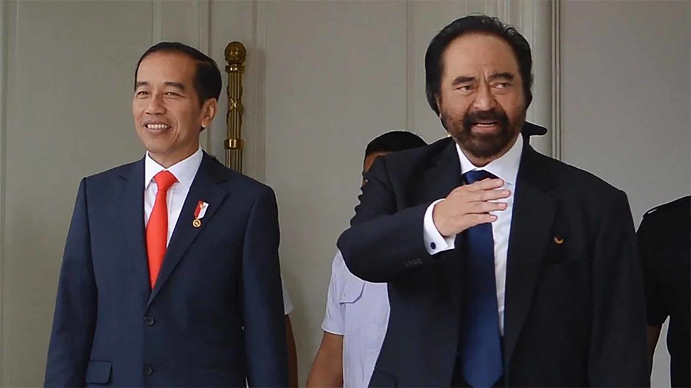 Pertemuan Jokowi & Paloh saat Koalisi AMIN Fokus Kawal Suara