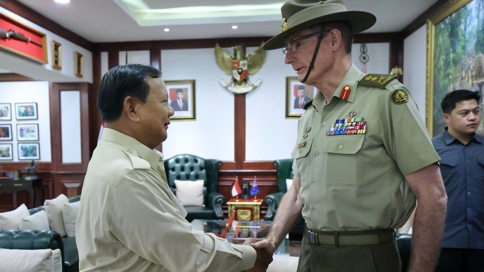 Menhan Prabowo Bertemu Panglima Angkatan Bersenjata Australia