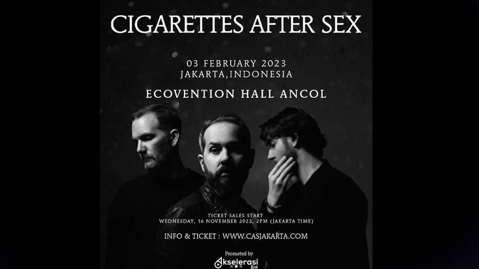 Perkiraan Harga Tiket Konser Cigarettes After Sex di Indonesia