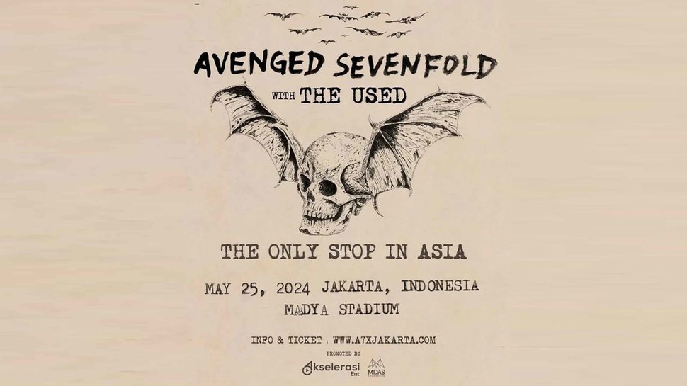 Prediksi Setlist Lagu Avenged Sevenfold Konser Jakarta 2024