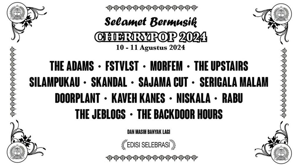 Link Tiket Cherrypop Festival 2024, Harga, dan Line Up Sementara