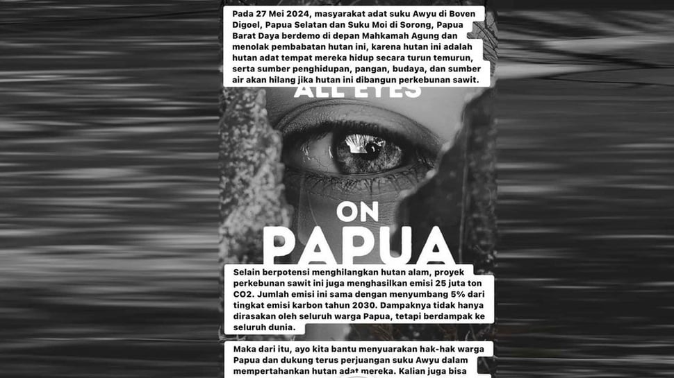 Cara Bikin Poster All Eyes on Papua di Instagram Story & Upload