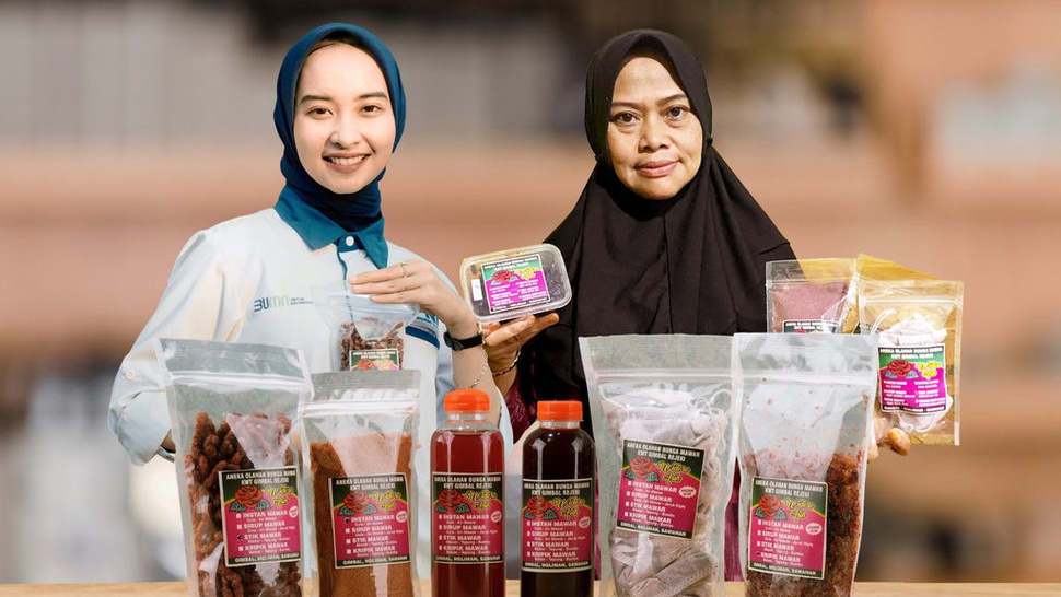 Cerita Nasabah PNM Ciptakan Inovasi Olahan Bunga Mawar
