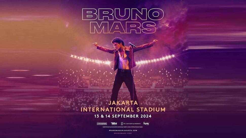 Jadwal Penjualan Tiket Konser Bruno Mars Jakarta 2024 & Harganya