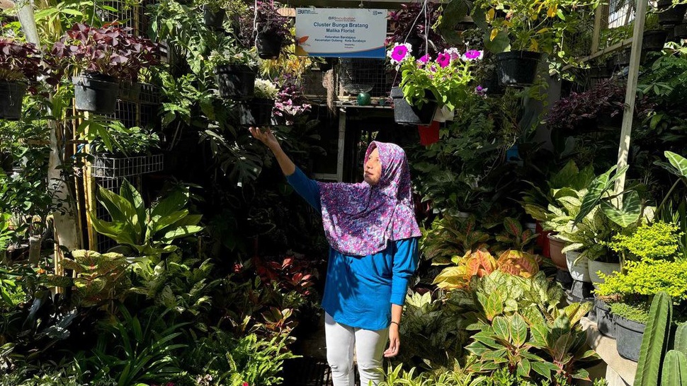 Kisah Manis Bisnis Klaster Bunga Bratang Binaan BRI di Surabaya