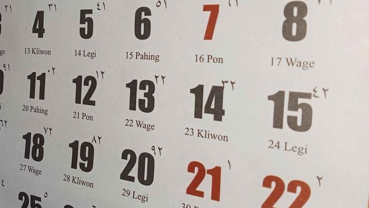 Kalender Jawa Tahun 2024 Lengkap dengan Weton dan Pasarannya