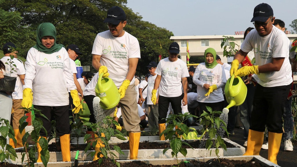 ANTAM Wujudkan Urban Farming & Kebersihan Lingkungan di Jaktim