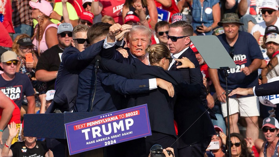 Kronologi Penembakan Trump Saat Kampanye di Pennsylvania