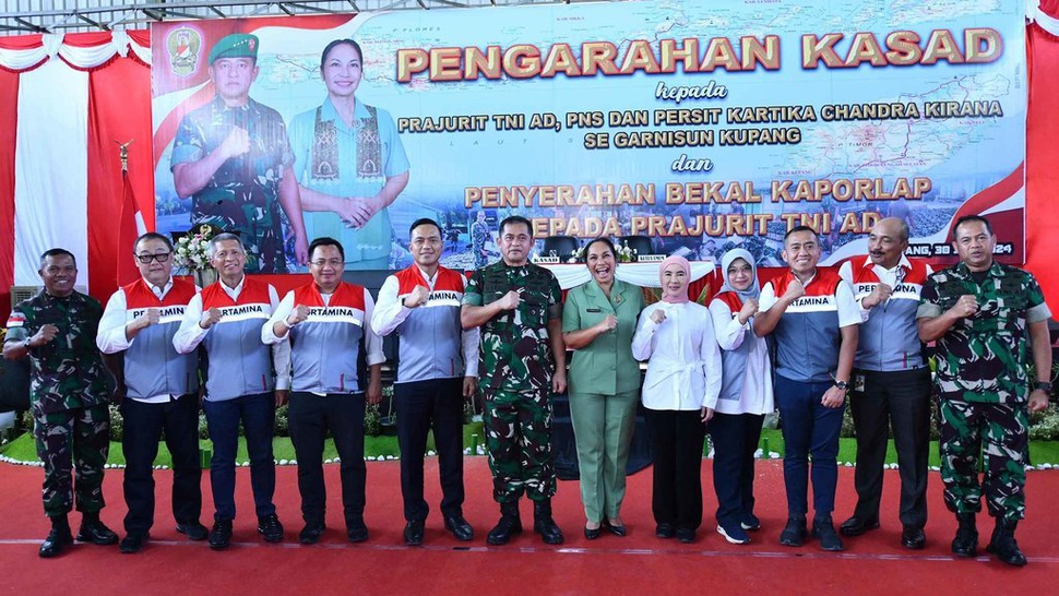 Sinergi Pertamina dan TNI AD Salurkan Bantuan ke Warga Kupang