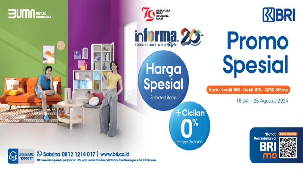 Anniversary Informa, BRI Beri Promo Spesial Beli Keperluan Rumah