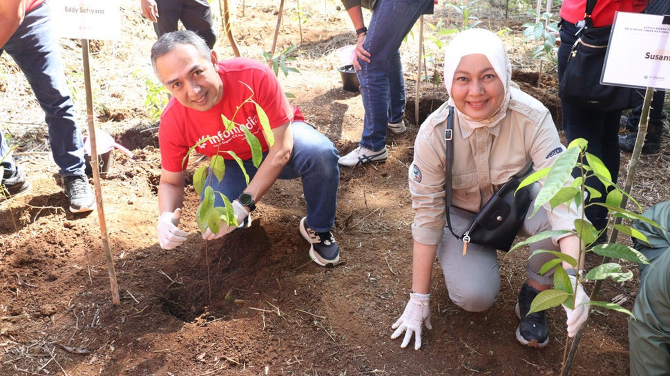 Peduli Kualitas Udara, Infomedia Tanam 1000 Pohon di TNGGP