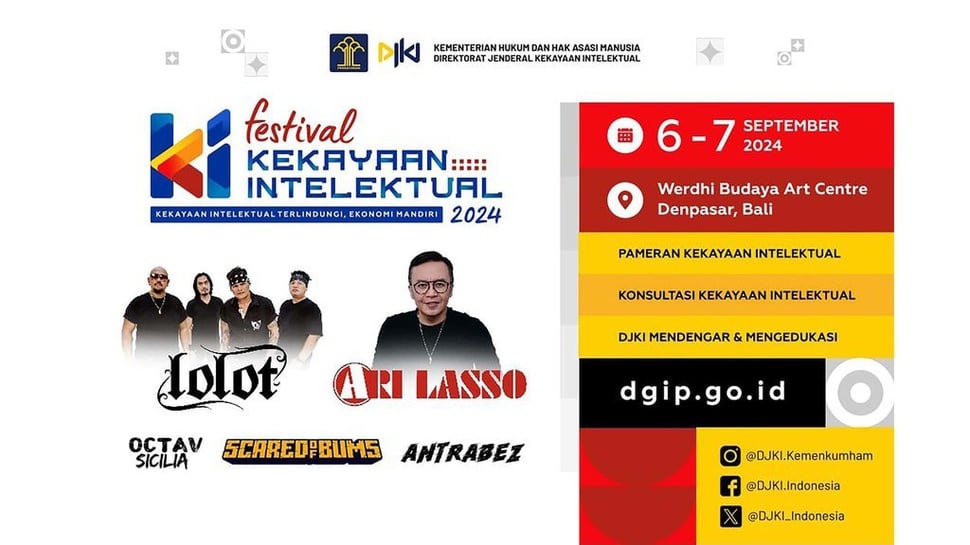 DJKI Siap Gelar Festival Kekayaan Intelektual 2024