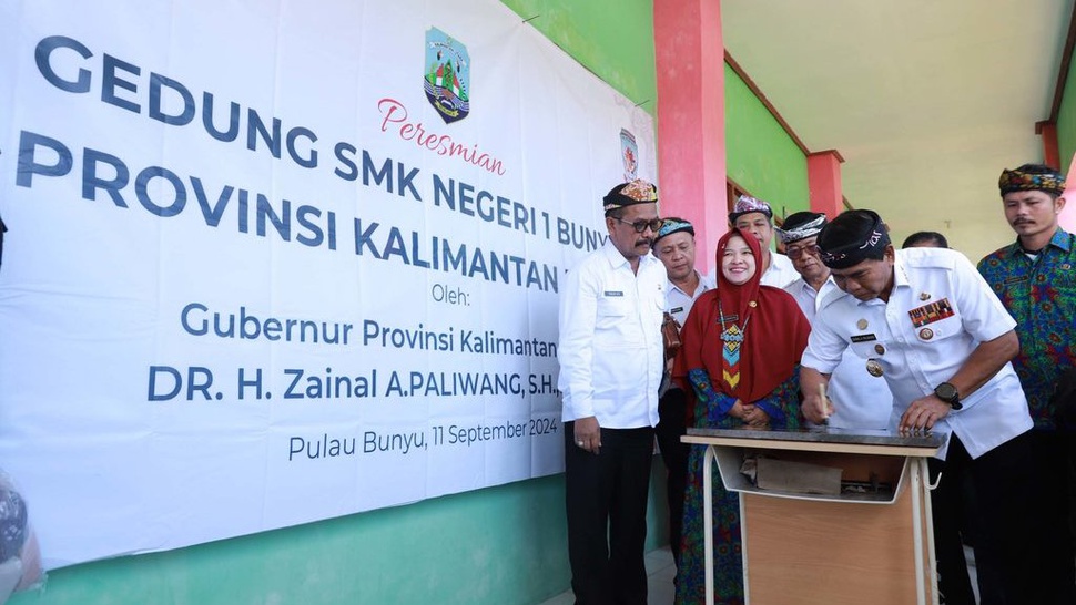 Gubernur Kaltara Resmikan Gedung SMKN 1 Bunyu di Bulungan