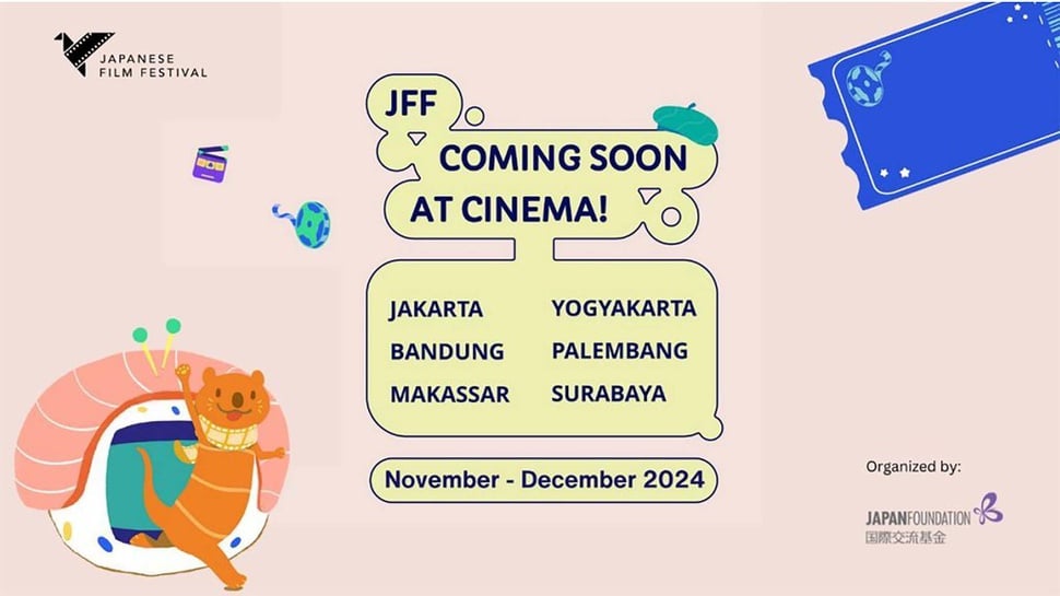 Akhir Tahun 2024, JFF Sapa Penggemar Film Jepang di 6 Kota